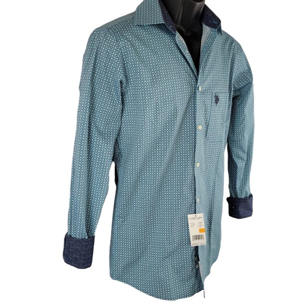 US Polo Assn. Long Sleeve Button Down Shirt Slim Fit - Picture 3 of 9